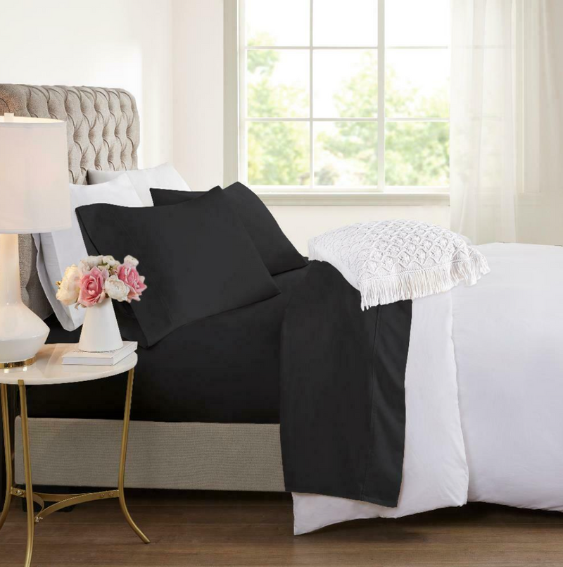 LUXURIOUS BAMBOO BED SHEET SET (Flat & Fitted Sheets + Pillowcases)