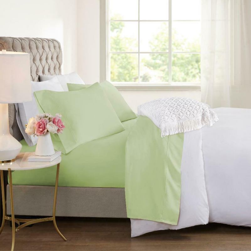 LUXURIOUS BAMBOO BED SHEET SET (Flat & Fitted Sheets + Pillowcases)