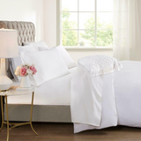 LUXURIOUS BAMBOO BED SHEET SET (Flat & Fitted Sheets + Pillowcases)